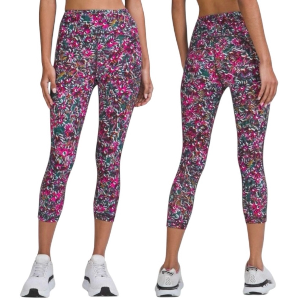 Lululemon Swift Speed High-Rise Crop 21" Floral Electric Multi 4